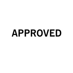 Approved icon ,stamp icon vector logo design template