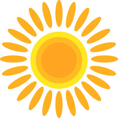 Simple sun illustration