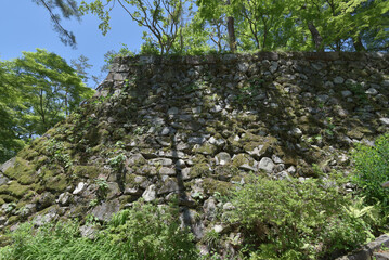 亀山城跡　城郭の石垣　京都府亀岡市