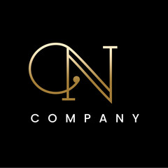 Letter N Luxury Line Logo Design
