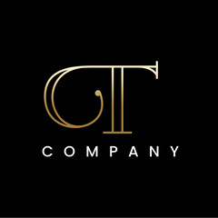 Letter T Luxury Line Logo Design