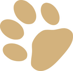 illustration of a paw cat dog