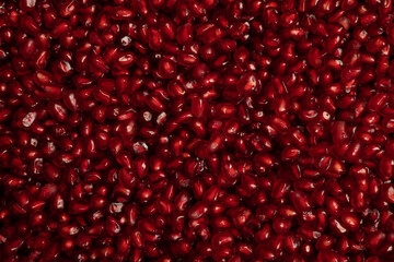 Pomegranate seeds background. Red pomegranate. 