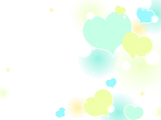 かわいいハートのイラストフレーム