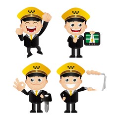 People Set - Profession - Taxi Driver