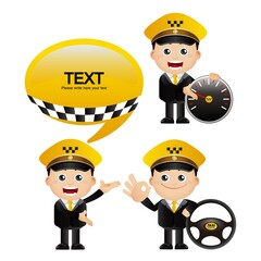 People Set - Profession - Taxi Driver