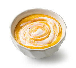 bowl of vegetable cream soup