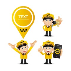 People Set - Profession - Taxi Driver