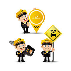 People Set - Profession - Taxi Driver