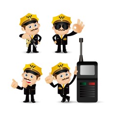 People Set - Profession - Taxi Driver