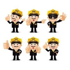 People Set - Profession - Taxi Driver