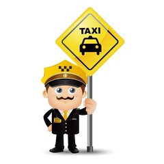 People Set - Profession - Taxi Driver