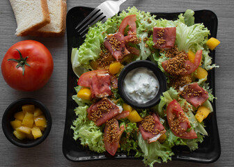 la ensalada de la comida