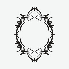 Obraz premium vintage floral ornament. decorative vector frame for classic design.