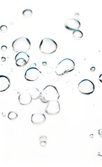 Water drops on white background, water drop, droplets of water ULTRA HD