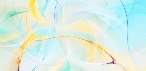 Artistic waves. Abstract light smoke background. Fractal art for creative graphic design