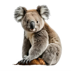Fototapeta premium koala on a transparent background png isolated Generative Ai