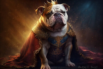 buldog cachorro rei 