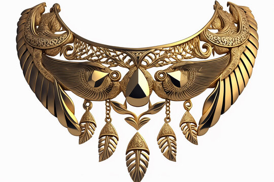 colar de ouro egipcio escaravelho dourado 