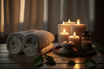 espaço confortavel interior de spa, centro de cuidado, beleza e relaxamento 