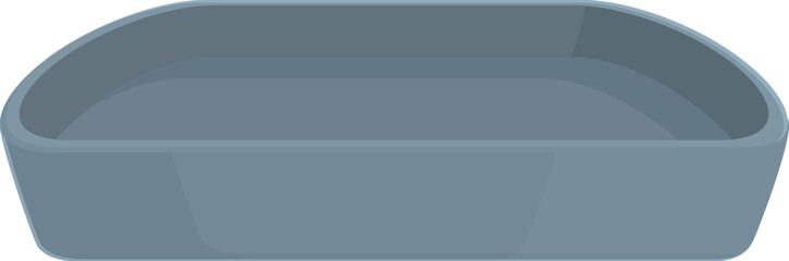 Obraz premium Tray tin icon cartoon vector. Food cook. Pan cooking