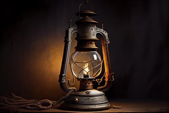 Halfrear Lighting of Old Lamp