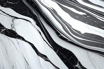 black and white marble texture generative ai