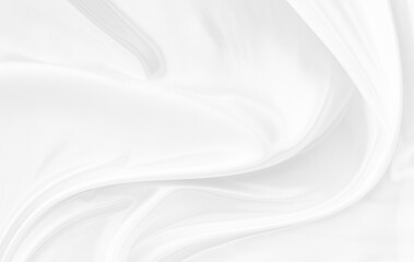 Obraz premium White gray satin texture that is white silver fabric silk background with beautiful soft blur pattern natural.