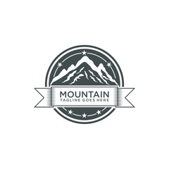 adventure logo design inspiration, with luxury badge, vector eps 10