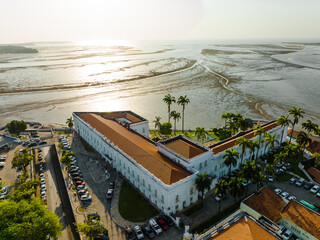 Aerial photo with drone of the city of São Luis do Maranhão in Brazil
