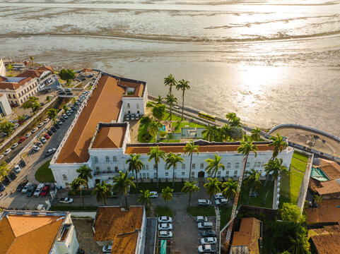 Aerial photo with drone of the city of S&atilde;o Luis do Maranh&atilde;o in Brazil