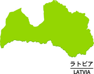 Obraz premium ラトビアのイラスト