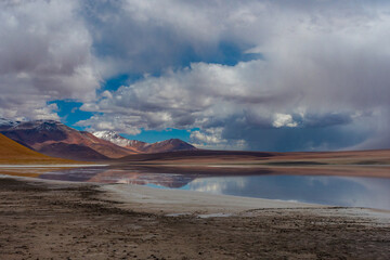 Laguna diamante en el Volcan Galan, Antofagasta de la sierra, Catamarca, Argentina