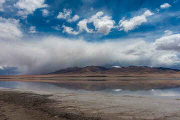 Laguna diamante en el Volcan Galan, Antofagasta de la sierra, Catamarca, Argentina