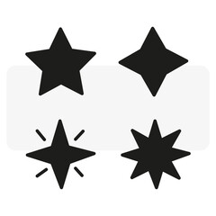 black stars icons. Star icon. Vector illustration.