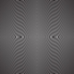 Abstract backdrop with curvy stripes. Geometric shape. Optical illusion. Line art pattern.Trendy element for posters, social media, logo, frames, broshure, promotion, flyer, covers, banners, backdrop