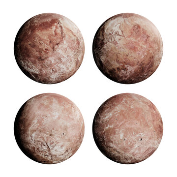 3d rendering planet makemake solar system universe