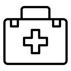 Obraz premium first aid kit glyph icon