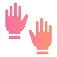 gloves gradient icon