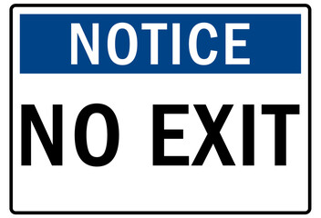 Not an exit sign and labels