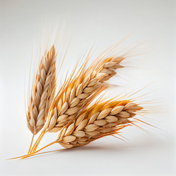 wheat in a white background