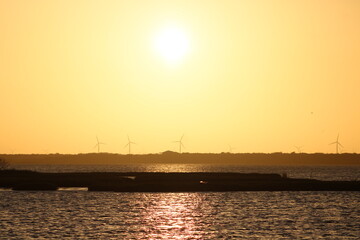 Fototapeta premium sunset over the gulf