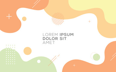 Modern vector graphic of abstract fluid background design template