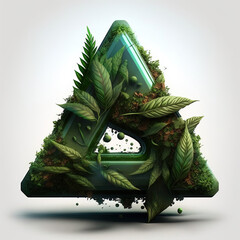 Weed delta 9 logo-AI Generated 