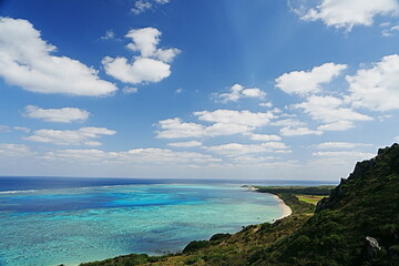 Naklejka premium beach with blue sky