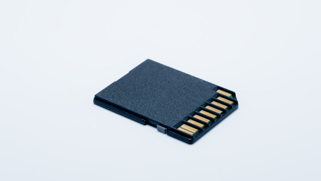 sd card isolated on white background