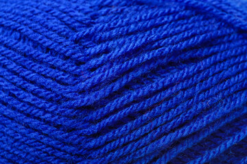 Blue threads as background, closeup