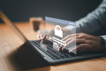 computer and data protection, digital access, cyber security, online safety, secure connection