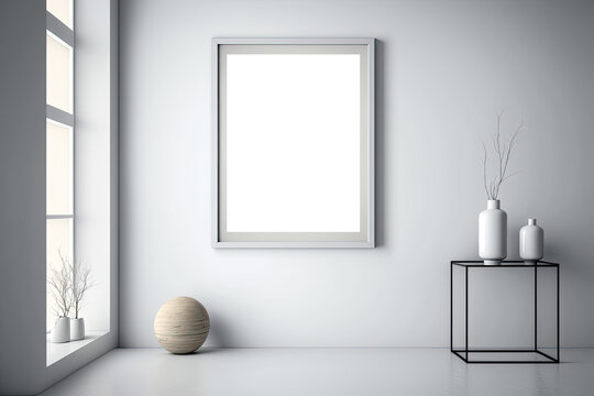 Close up Mock Up Frame | High Quality Mock up in Home Interior | Print Poster Artwork Mockup