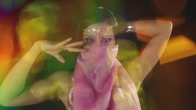 Oriental belly dancer